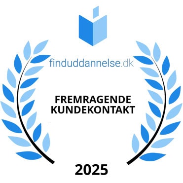 Finduddannelse.dk anerkender jeres fremragende kundekontakt i 2025